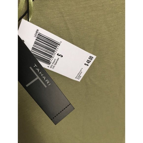 T Tahari Short Sleeve Rayon Tshirt Small Oversized NEW - Picture 6 of 7